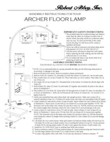 Robert Abbey (2287) 10" x 66.38" ARCHER FLOOR LAMP