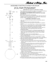 Robert Abbey (2433) 17" x 17" ZOLTAR PENDANT
