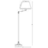 Robert Abbey (2607X) 10" x 60" WILTON FLOOR LAMP