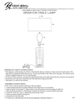 Robert Abbey (279) 7" x 28.75" BRAXTON TABLE LAMP