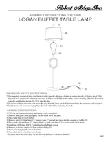 Robert Abbey (2792B) 7" x 29.75" LOGAN TABLE LAMP