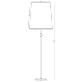 Robert Abbey (2801W) 12" x 79.5" RICO ESPINET BUSTER FLOOR LAMP