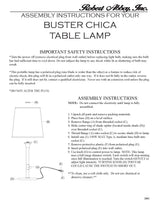 Robert Abbey (2803W) 8" x 28.75" RICO ESPINET BUSTER CHICA ACCENT LAMP