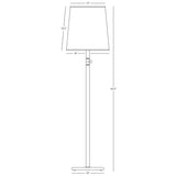 Robert Abbey (2804W) 10" x 62.5" RICO ESPINET BUSTER CHICA FLOOR LAMP