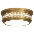 Robert Abbey (306) 11.75" x 4.25" WILLIAMSBURG TUCKER FLUSHMOUNT
