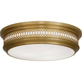Robert Abbey (307) 16.75" x 4.63" WILLIAMSBURG TUCKER FLUSHMOUNT
