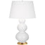 Robert Abbey (311X) 10" x 32.75" TRIPLE GOURD TABLE LAMP