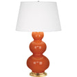 Robert Abbey (312X) 10" x 32.75" TRIPLE GOURD TABLE LAMP