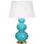 Robert Abbey (322X) 10" x 32.75" TRIPLE GOURD TABLE LAMP