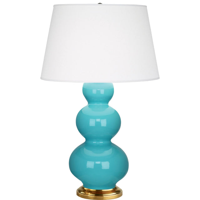 Robert Abbey (322X) 10" x 32.75" TRIPLE GOURD TABLE LAMP