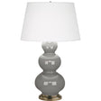 Robert Abbey (319X) 10" x 32.75" TRIPLE GOURD TABLE LAMP