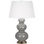 Robert Abbey (319X) 10" x 32.75" TRIPLE GOURD TABLE LAMP