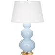 Robert Abbey (321X) 10" x 32.75" TRIPLE GOURD TABLE LAMP