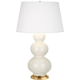 Robert Abbey (324X) 10" x 32.75" TRIPLE GOURD TABLE LAMP