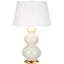 Robert Abbey (324X) 10" x 32.75" TRIPLE GOURD TABLE LAMP