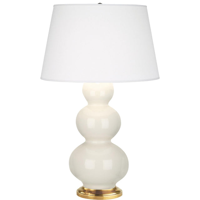 Robert Abbey (324X) 10" x 32.75" TRIPLE GOURD TABLE LAMP