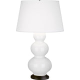 Robert Abbey (331X) 10" x 32.75" TRIPLE GOURD TABLE LAMP