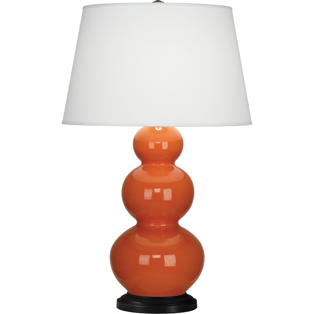 Robert Abbey (332X) 10" x 32.75" TRIPLE GOURD TABLE LAMP