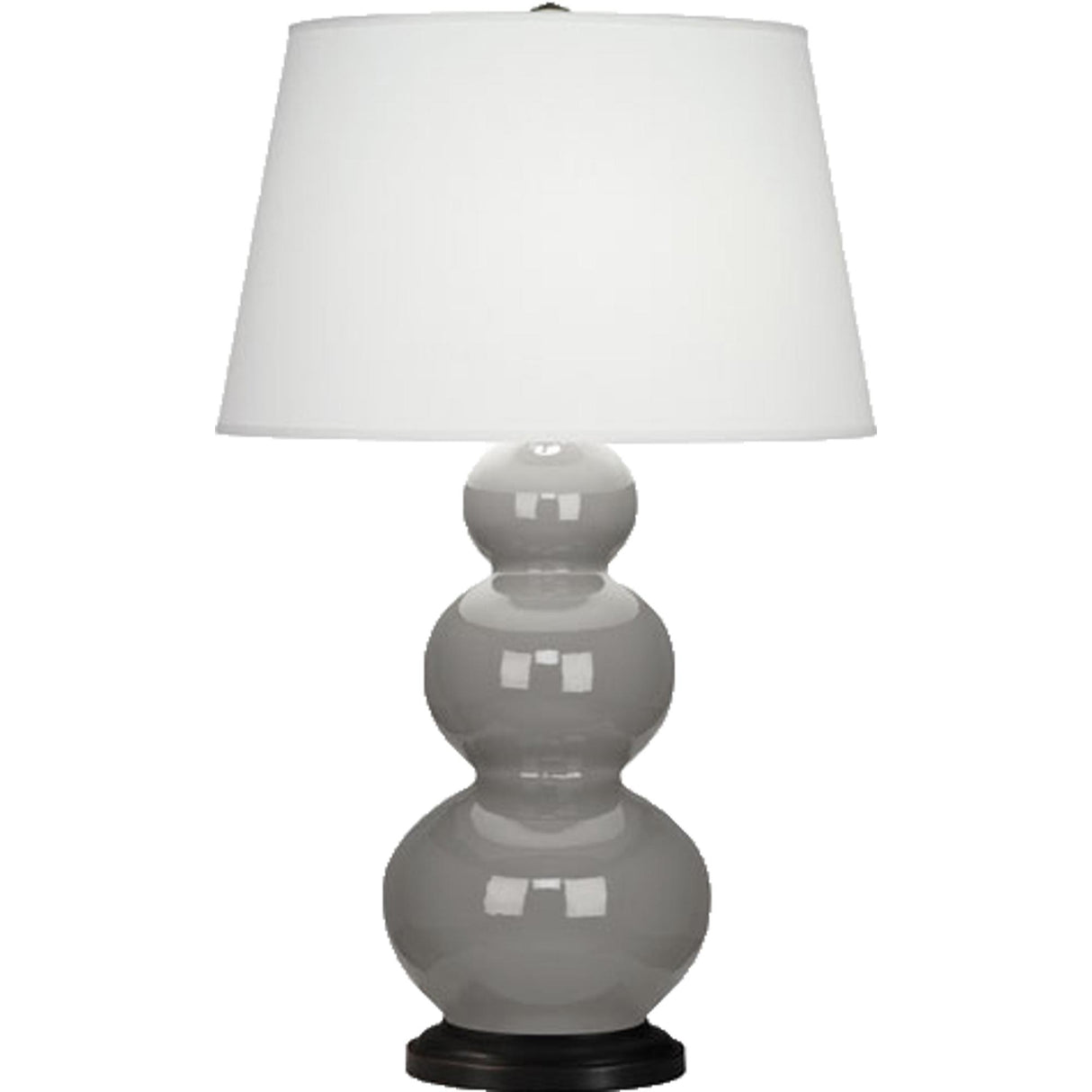 Robert Abbey (339X) 10" x 32.75" TRIPLE GOURD TABLE LAMP
