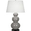 Robert Abbey (339X) 10" x 32.75" TRIPLE GOURD TABLE LAMP