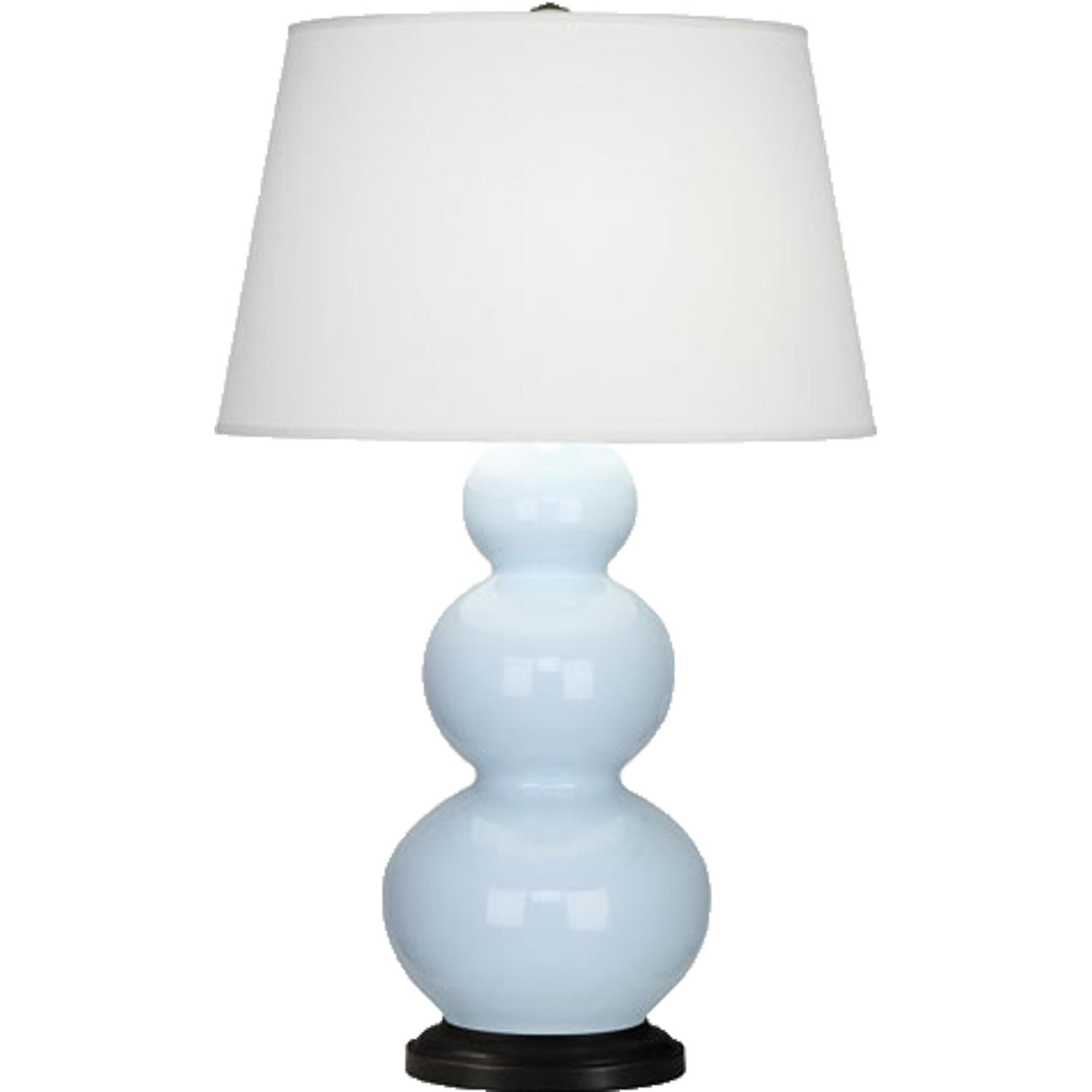Robert Abbey (341X) 10" x 32.75" TRIPLE GOURD TABLE LAMP