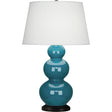 Robert Abbey (343X) 10" x 32.75" TRIPLE GOURD TABLE LAMP