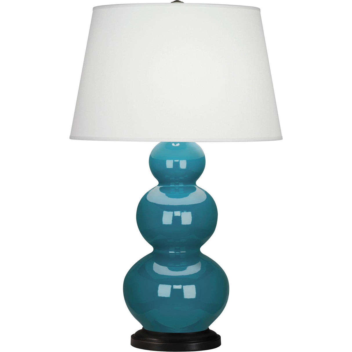 Robert Abbey (343X) 10" x 32.75" TRIPLE GOURD TABLE LAMP