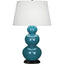 Robert Abbey (343X) 10" x 32.75" TRIPLE GOURD TABLE LAMP