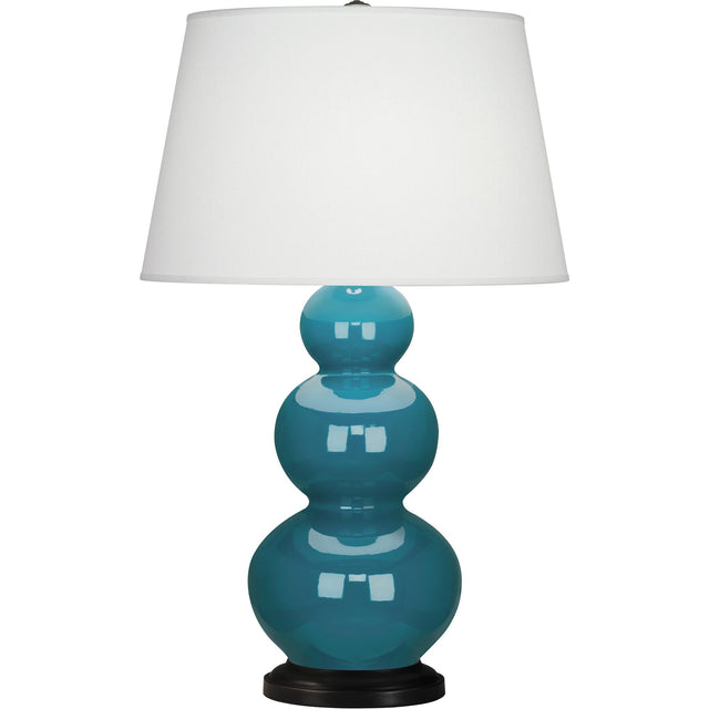 Robert Abbey (343X) 10" x 32.75" TRIPLE GOURD TABLE LAMP