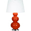 Robert Abbey (352X) 10" x 32.75" TRIPLE GOURD TABLE LAMP