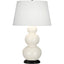 Robert Abbey (344X) 10" x 32.75" TRIPLE GOURD TABLE LAMP