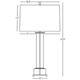 Robert Abbey (359) 6" x 31.38" WILLIAMSBURG FINNIE TABLE LAMP