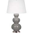 Robert Abbey (359X) 10" x 32.75" TRIPLE GOURD TABLE LAMP