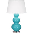 Robert Abbey (362X) 10" x 32.75" TRIPLE GOURD TABLE LAMP