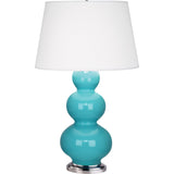 Robert Abbey (362X) 10" x 32.75" TRIPLE GOURD TABLE LAMP