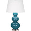 Robert Abbey (363X) 10" x 32.75" TRIPLE GOURD TABLE LAMP