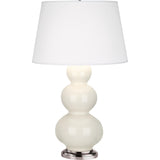 Robert Abbey (364X) 10" x 32.75" TRIPLE GOURD TABLE LAMP
