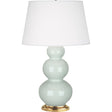 Robert Abbey (369X) 10" x 32.75" TRIPLE GOURD TABLE LAMP