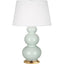 Robert Abbey (369X) 10" x 32.75" TRIPLE GOURD TABLE LAMP