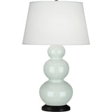 Robert Abbey (370X) 10" x 32.75" TRIPLE GOURD TABLE LAMP
