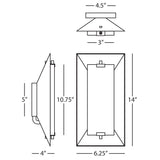 Robert Abbey (373) 7.25" x 14" GEMMA WALL SCONCE