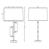 Robert Abbey (455) 6.38" x 30" ALSTON TABLE LAMP