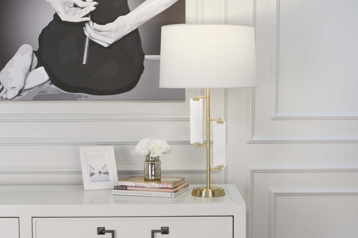 Robert Abbey (455) 6.38" x 30" ALSTON TABLE LAMP