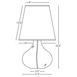 Robert Abbey (458W) 11.38" x 23.5" JUNE ACCENT LAMP