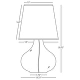 Robert Abbey (459B) 15.75" x 30.63" JUNE TABLE LAMP