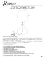 Robert Abbey (459B) 15.75" x 30.63" JUNE TABLE LAMP