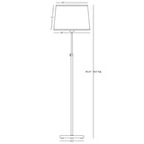 Robert Abbey (463) 0.75" x 49.25" KOLEMAN FLOOR LAMP