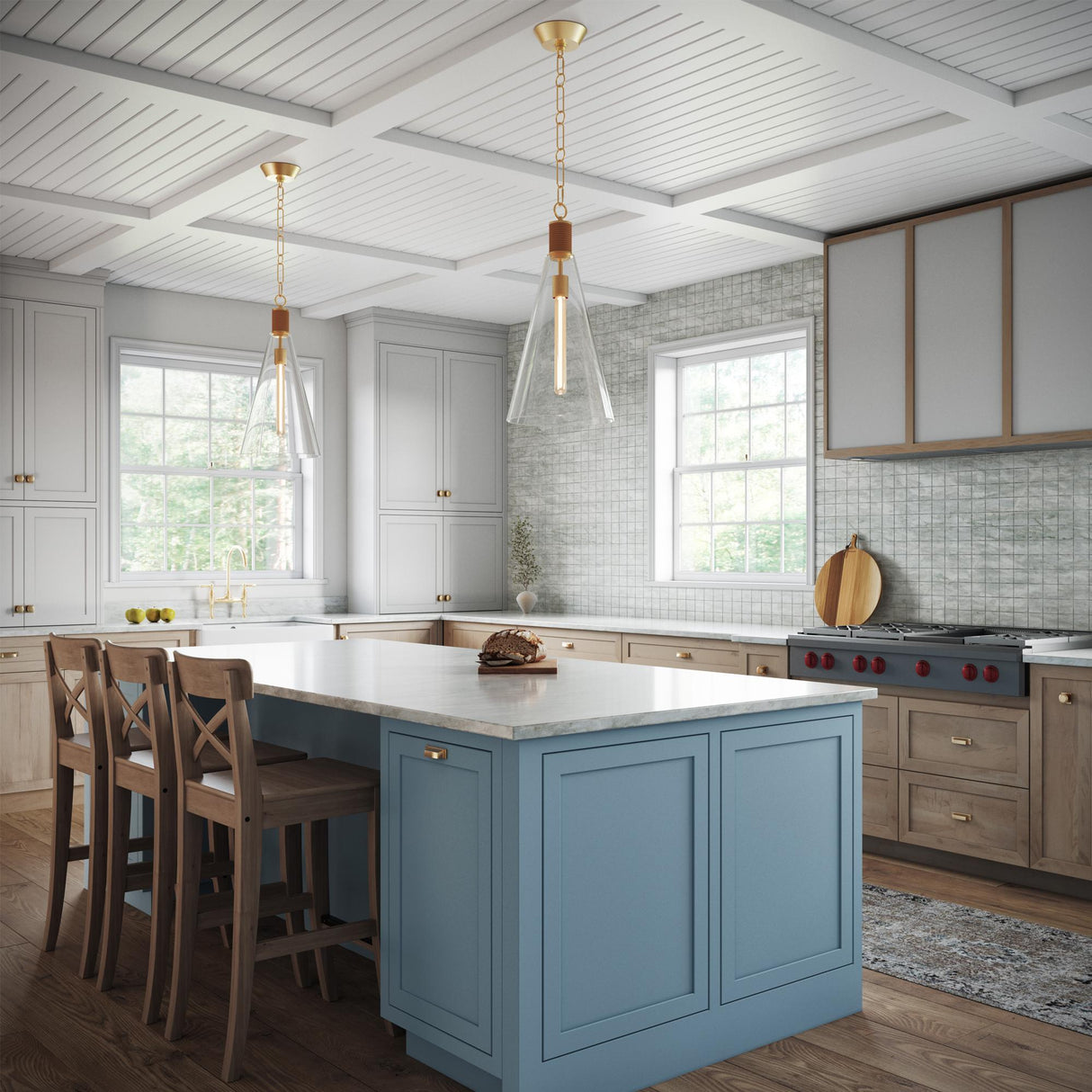 Robert Abbey (479) 11.75" x 23.63" HATTERAS PENDANT