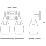 Robert Abbey (485) 13.13" x 13" GRACE WALL SCONCE