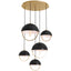 Robert Abbey (589BLK) 30" x 30" MAVISTEN EDITION COPERNICA PENDANT